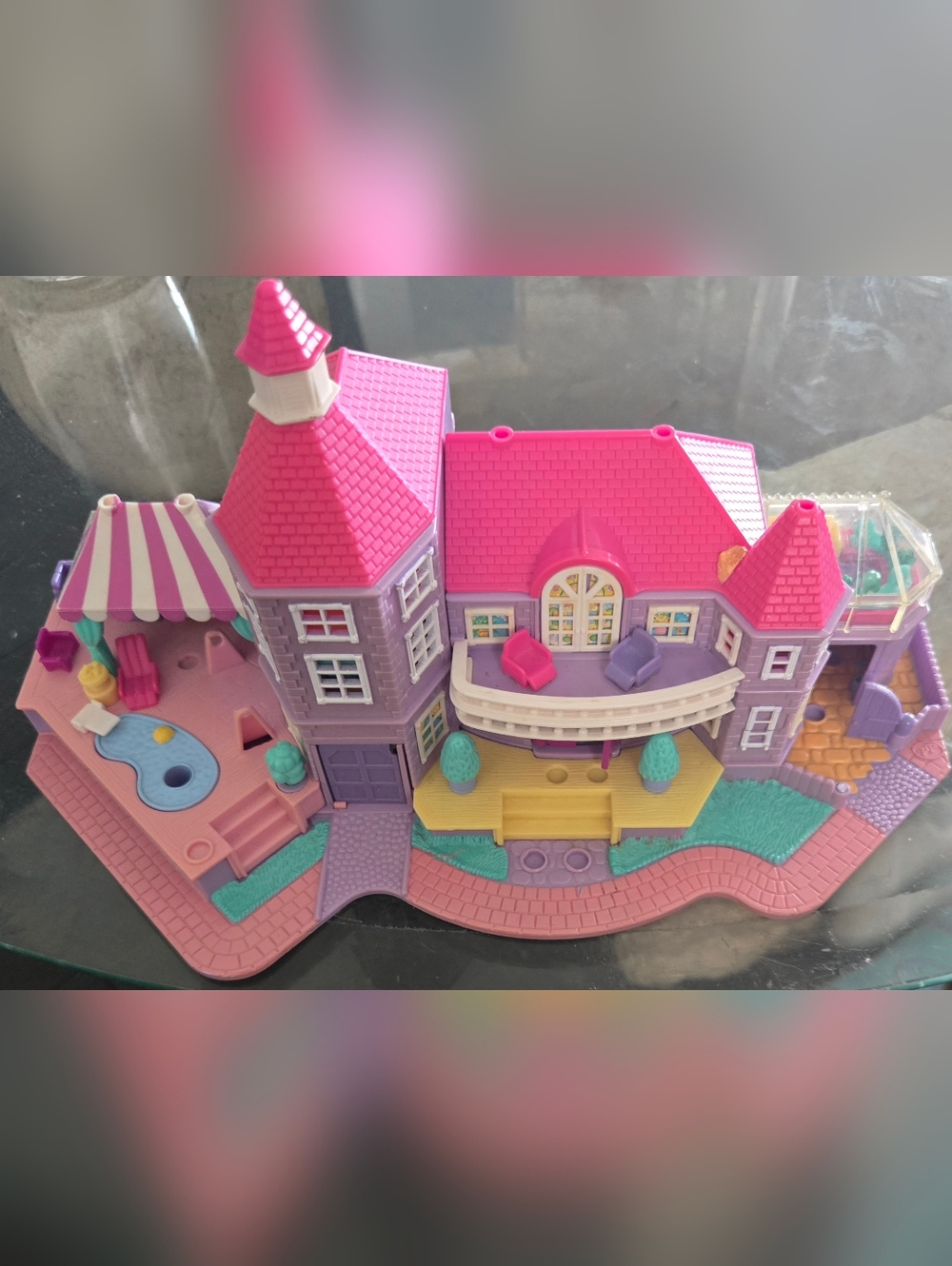 SOLD----Bluebird Polly Pocket 1994 Magical Mansion Lights Work OG Polly/Carriage - Picture 5 of 16